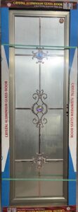 China High Tempered Aluminium Glass door Zara