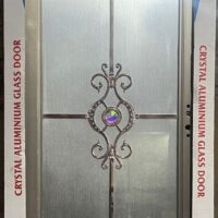 China High Tempered Aluminium Glass door Zara-1029