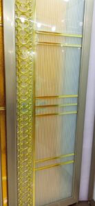 China High Tempered Aluminium Glass door Zara