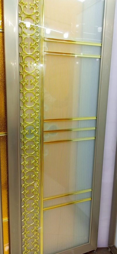 China High Tempered Aluminium Glass door Zara