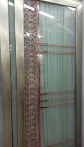 China High Tempered Aluminium Glass door Zara