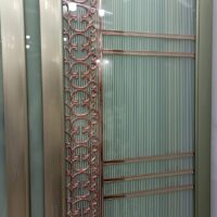 China High Tempered Aluminium Glass door Zara-1034