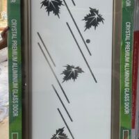 China Double Tempered Aluminium Glass door -100128