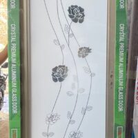 China Double Tempered Aluminium Glass door – 100122