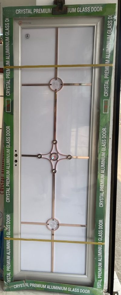 China High Tempered Aluminium Glass door Zara