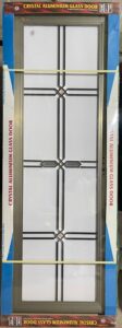 China High Tempered Aluminium Glass door Zara
