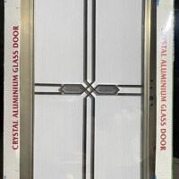 China High Tempered Aluminium Glass door Zara-1027