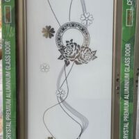 China Double Tempered Aluminium Glass door – 100123