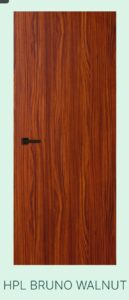 Akiz Flush Door Hpl Walnut Deep