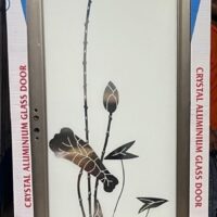 China Double Tempered Aluminium Glass door -100125