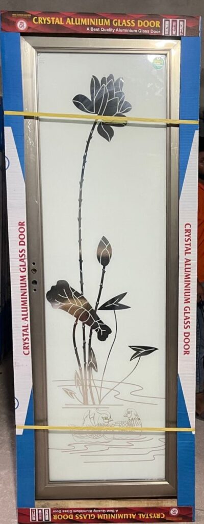 China Double Tempered Aluminium Glass door