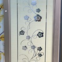 China Double Tempered Aluminium Glass door -100130