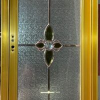 China High Tempered Aluminium Glass door Zara-1033