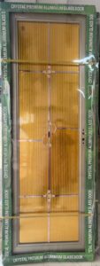 China High Tempered Aluminium Glass door