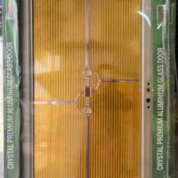 China High Tempered Aluminium Glass door Zara-1018