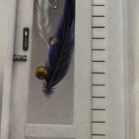 PVC Decorative Glass Door 1038