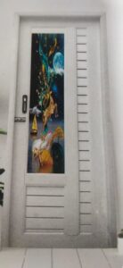PVC Decorative Glass Door