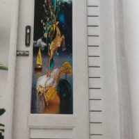PVC Decorative Glass Door 1040