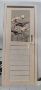 PVC Decorative Glass Door