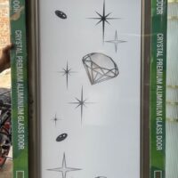 China Double Tempered Aluminium Glass door -100134