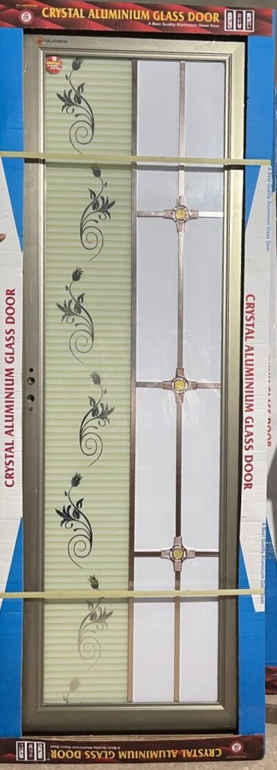 China High Tempered Aluminium Glass door Zara