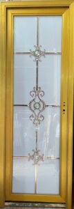 China High Tempered Aluminium Glass door Zara