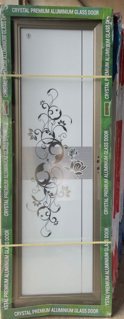 Double Tempered Aluminium Glass door