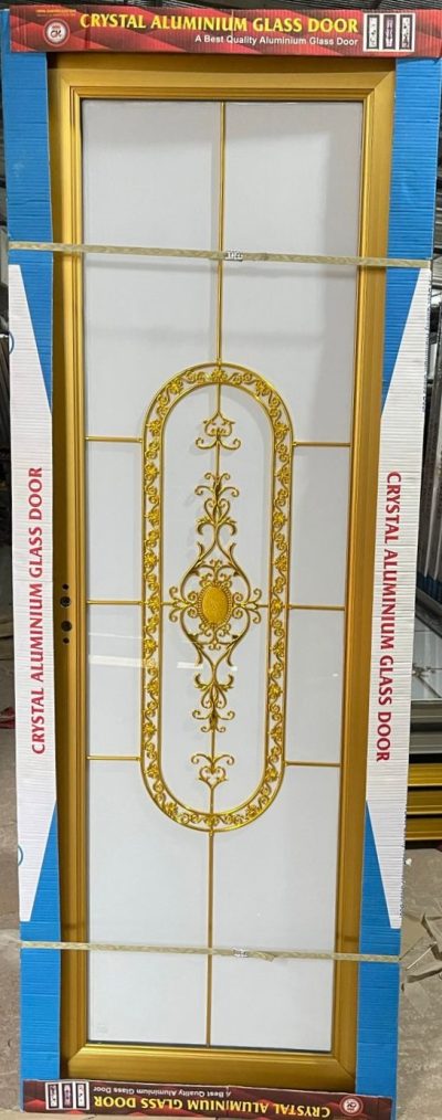 China High Tempered Aluminium Glass door Zara