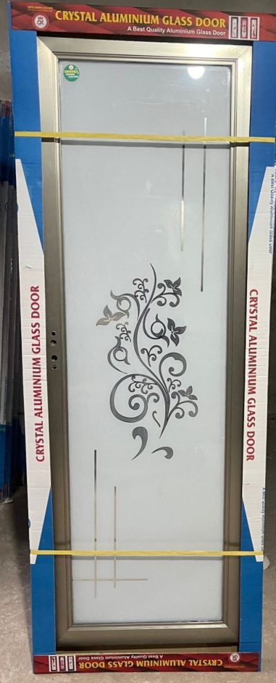Double Tempered Aluminium Glass door