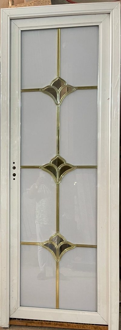 China High Tempered Aluminium Glass door Zara