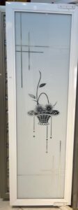 Double Tempered Aluminium Glass door