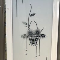 China Double Tempered Aluminium Glass door -100139