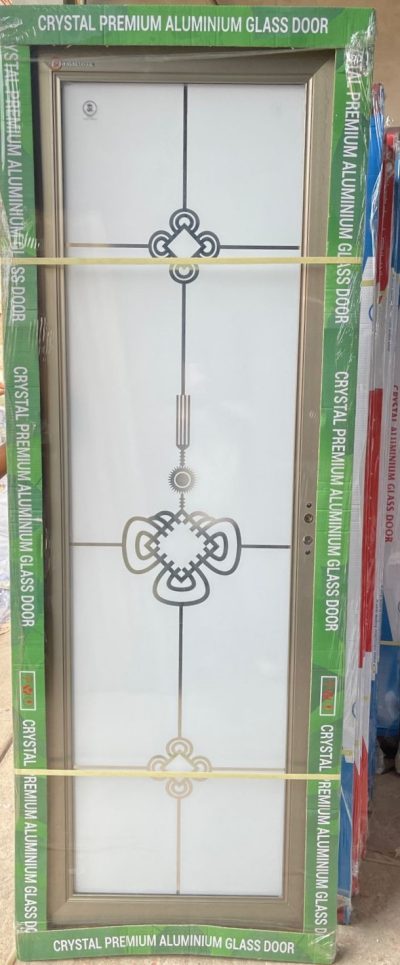 Double Tempered Aluminium Glass door