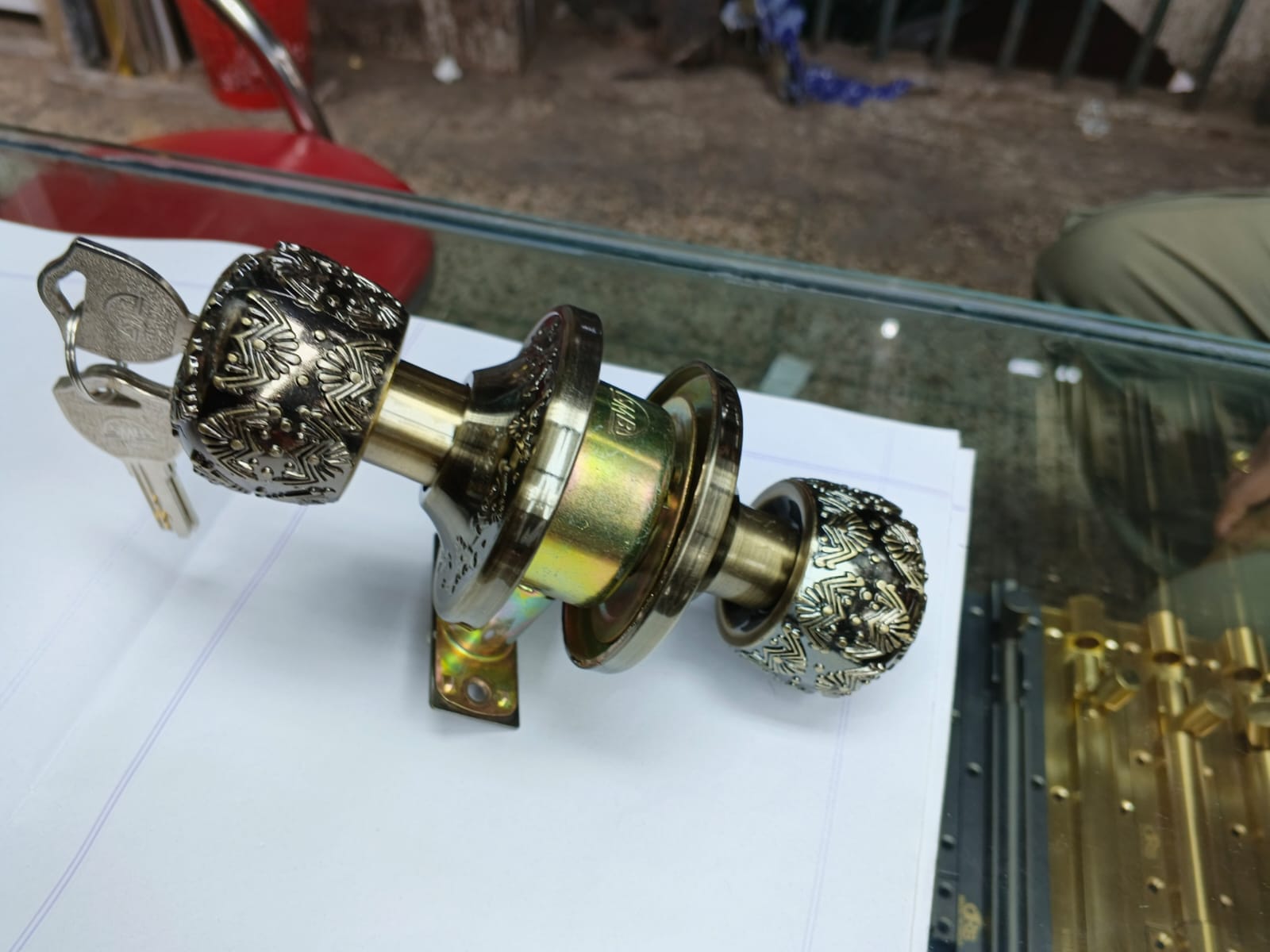 Bedroom Door Lock 02 Golden N2