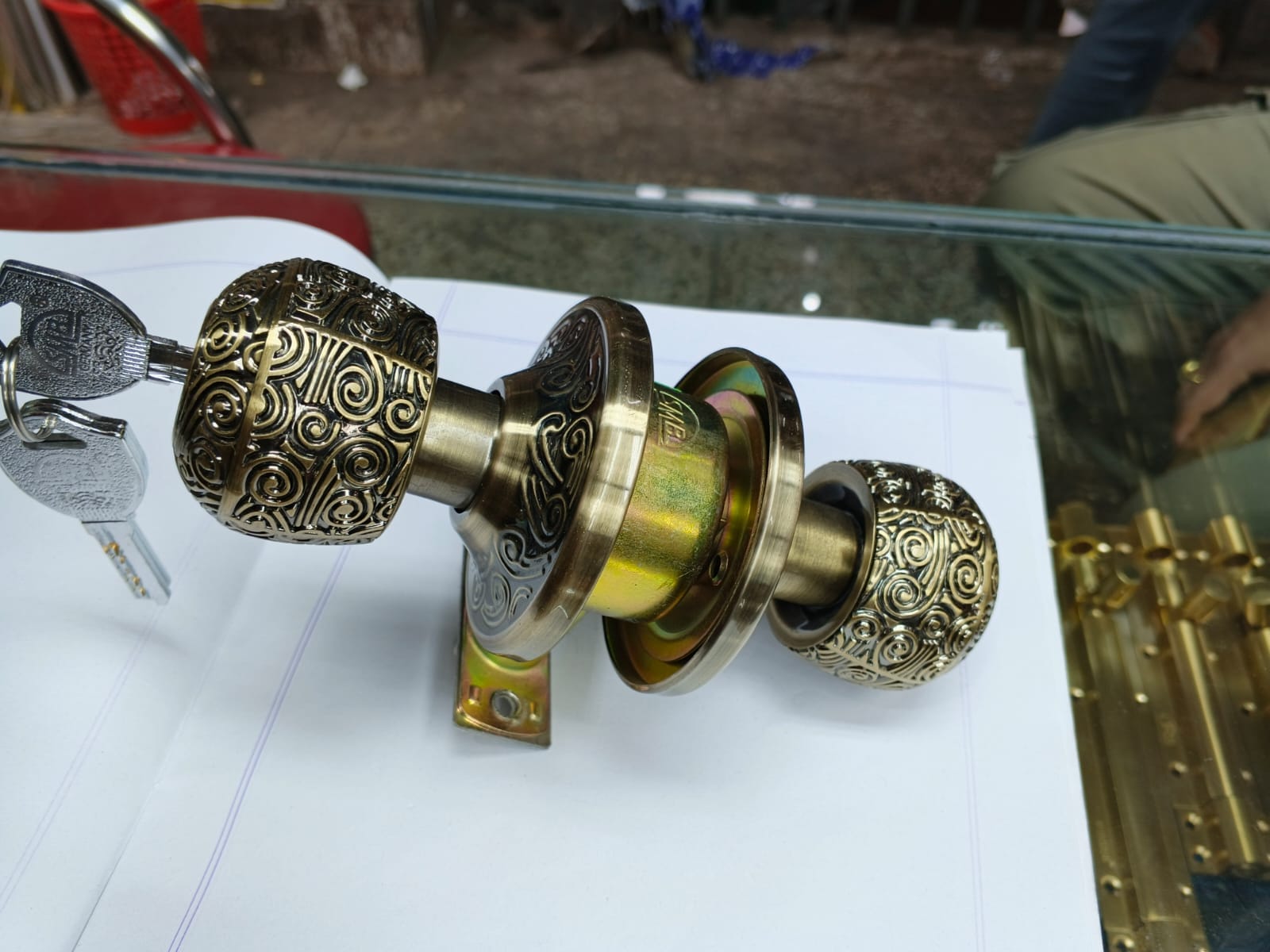 Bedroom Door Lock 02 Golden N1