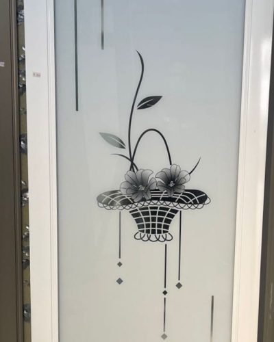 Double Tempered Aluminium Glass door